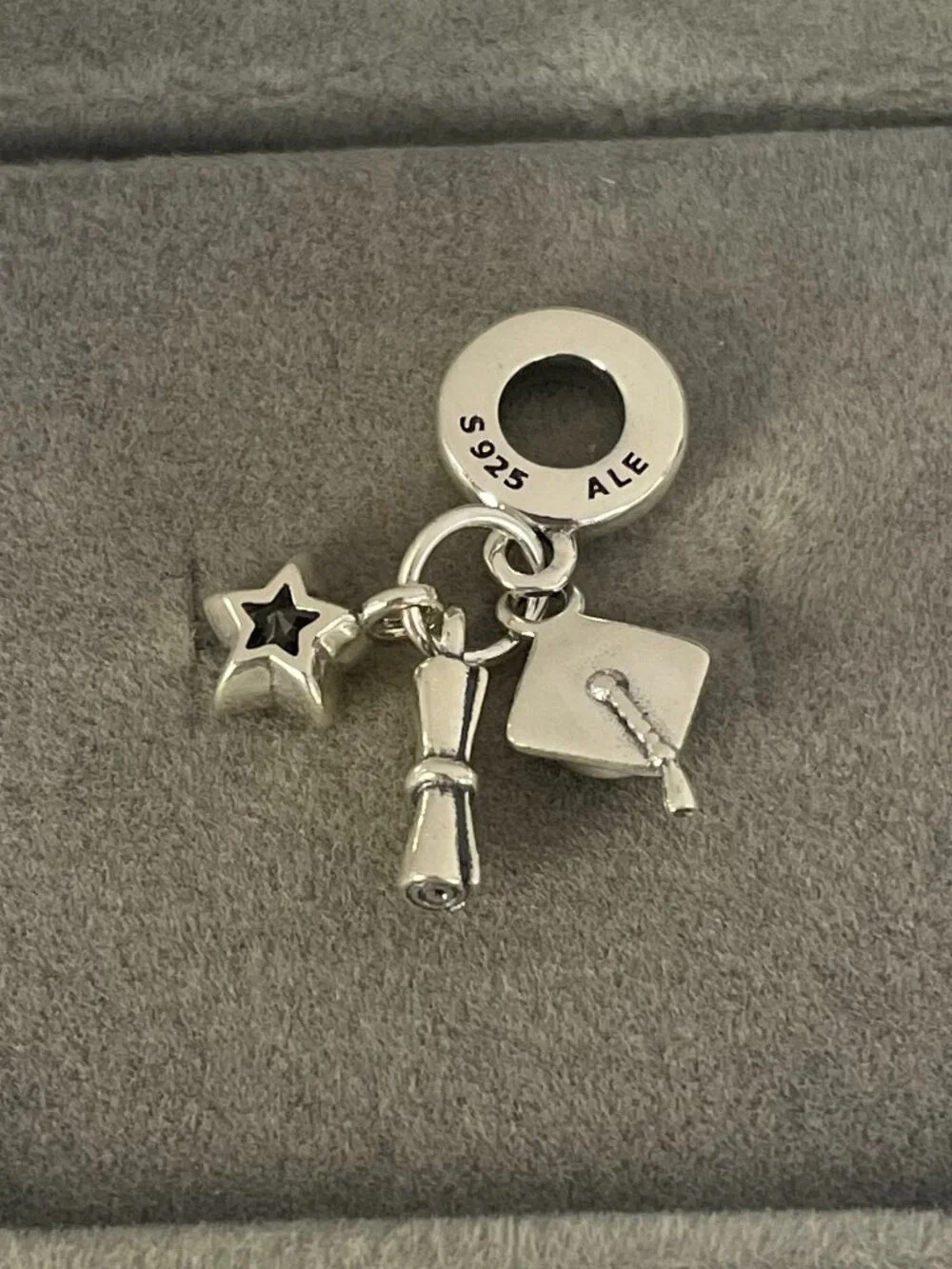Pandora Graduation Triple Dangle Charm - Picture 3 of 4